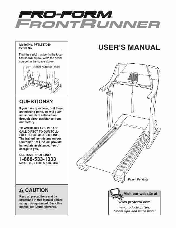 ProForm Treadmill PFTL517040-page_pdf